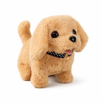 Talking Dog Toy - Interactive Dancing Dog Toy and Dog Toy for Kids - Soft, Engaging Playtime Companion - Ideal for Early Learning and Development (Brown)