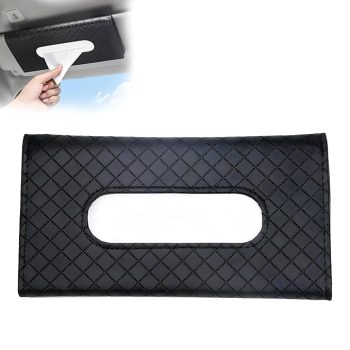 Car Tissue Holder for Visor, Tissue Organizer for Cars with Lotion Facial Tissues, Slim Car Napkin Holder, Easy-Access Visor Tissue Holder for Parents, Allergy Season & Daily Commute