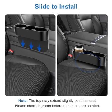 Car Seat Seam Wedge Cup Holder, Cell Phone Holder, Food Drink Bottle Mount Stand, Storage Organizer Multifunction Glove Box Car Accessories