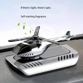 Helicopter Car Air Freshener | Rotating Propeller Air Vent Perfume Diffuser | Luxury Car Fragrance Clip | Stylish Auto Interior Accessory